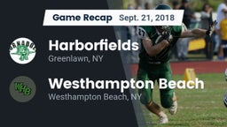 Recap: Harborfields  vs. Westhampton Beach  2018