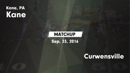 Matchup: Kane vs. Curwensville 2016