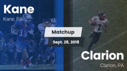 Matchup: Kane vs. Clarion  2018