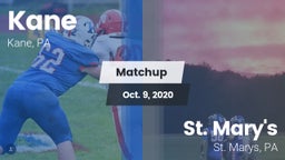 Matchup: Kane vs. St. Mary's  2020
