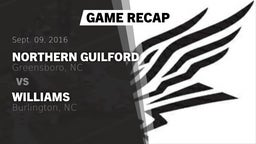 Recap: Northern Guilford  vs. Williams  2016