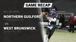 Recap: Northern Guilford  vs. West Brunswick  2016