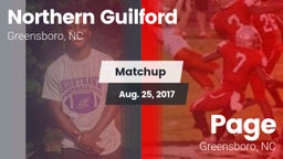 Matchup: Northern Guilford vs. Page  2017