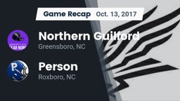 Recap: Northern Guilford  vs. Person  2017