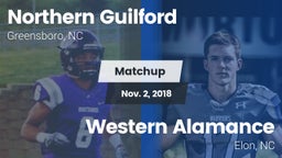 Matchup: Northern Guilford vs. Western Alamance  2018