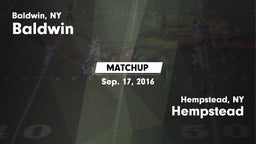 Matchup: Baldwin vs. Hempstead  2016