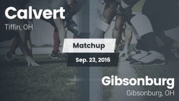 Matchup: Calvert vs. Gibsonburg  2016