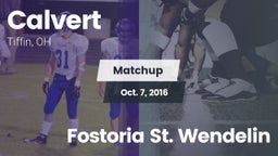Matchup: Calvert vs. Fostoria St. Wendelin 2016