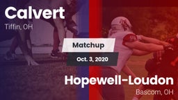 Matchup: Calvert vs. Hopewell-Loudon  2020