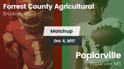 Matchup: Forrest County Agric vs. Poplarville  2017
