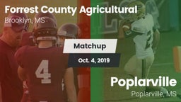 Matchup: Forrest County Agric vs. Poplarville  2019