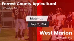 Matchup: Forrest County Agric vs. West Marion  2020
