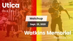 Matchup: Utica vs. Watkins Memorial  2020