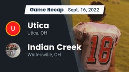 Recap: Utica  vs. Indian Creek  2022