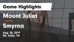 Mount Juliet  vs Smyrna  Game Highlights - Aug. 20, 2019