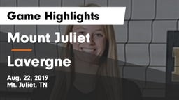 Mount Juliet  vs Lavergne  Game Highlights - Aug. 22, 2019