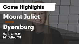 Mount Juliet  vs Dyersburg  Game Highlights - Sept. 6, 2019