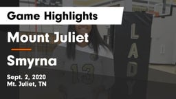 Mount Juliet  vs Smyrna  Game Highlights - Sept. 2, 2020