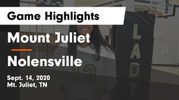 Mount Juliet  vs Nolensville  Game Highlights - Sept. 14, 2020