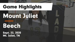 Mount Juliet  vs Beech  Game Highlights - Sept. 22, 2020