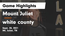 Mount Juliet  vs white county Game Highlights - Sept. 20, 2021