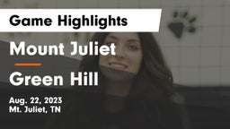 Mount Juliet  vs Green Hill  Game Highlights - Aug. 22, 2023
