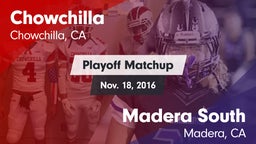 Matchup: Chowchilla vs. Madera South  2016