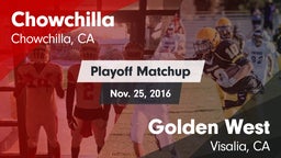 Matchup: Chowchilla vs. Golden West  2016