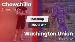 Matchup: Chowchilla vs. Washington Union  2017