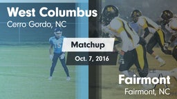 Matchup: West Columbus vs. Fairmont  2016