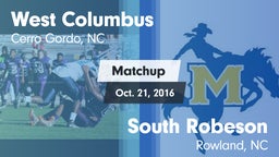 Matchup: West Columbus vs. South Robeson  2016