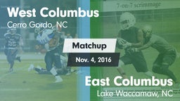 Matchup: West Columbus vs. East Columbus  2016