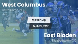 Matchup: West Columbus vs. East Bladen  2017