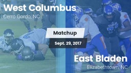 Matchup: West Columbus vs. East Bladen  2017