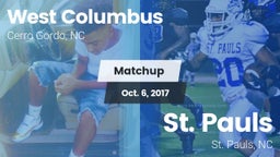 Matchup: West Columbus vs. St. Pauls  2017