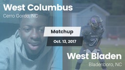 Matchup: West Columbus vs. West Bladen  2017