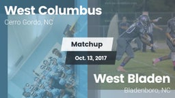 Matchup: West Columbus vs. West Bladen  2017
