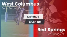 Matchup: West Columbus vs. Red Springs  2017