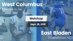 Matchup: West Columbus vs. East Bladen  2018