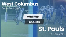 Matchup: West Columbus vs. St. Pauls  2018