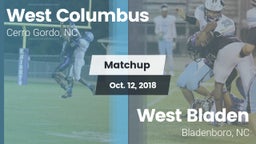 Matchup: West Columbus vs. West Bladen  2018