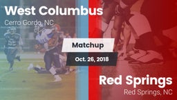 Matchup: West Columbus vs. Red Springs  2018