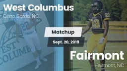Matchup: West Columbus vs. Fairmont  2019