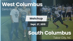 Matchup: West Columbus vs. South Columbus  2019