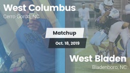 Matchup: West Columbus vs. West Bladen  2019