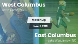 Matchup: West Columbus vs. East Columbus  2019