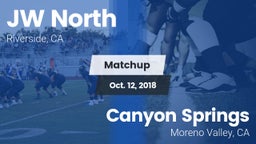 Matchup: John W. North vs. Canyon Springs  2018