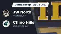 Recap: JW North  vs. Chino Hills  2022