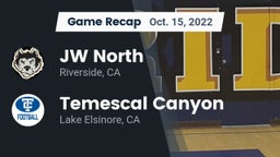 Recap: JW North  vs. Temescal Canyon  2022