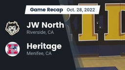 Recap: JW North  vs. Heritage  2022